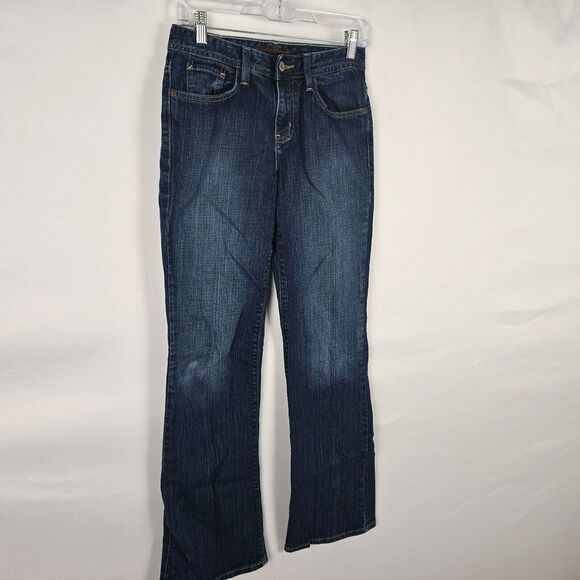 Eddie Bauer Jeans Women's 2 Regular Fit Blue Dark Wash Straight - Picture 16 of 16